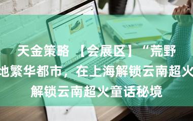 天金策略 【会展区】“荒野之国”落地繁华都市，在上海解锁云南超火童话秘境