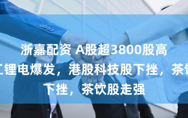 浙嘉配资 A股超3800股高涨，化工锂电爆发，港股科技股下挫，茶饮股走强